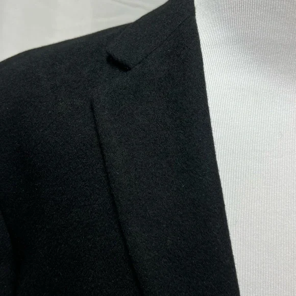 Loro Piana Ralph Lauren Black 100% Camel Hair 2-Button Men’s 46R Blazer Jacket